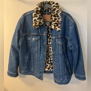 Levi’s Faux Fur Lined Jean Trucker Jacket